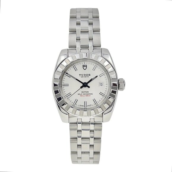 Tudor Classic Stainless Steel 28mm Automatic Women’s Watch 22010 - Picture 1 of 9